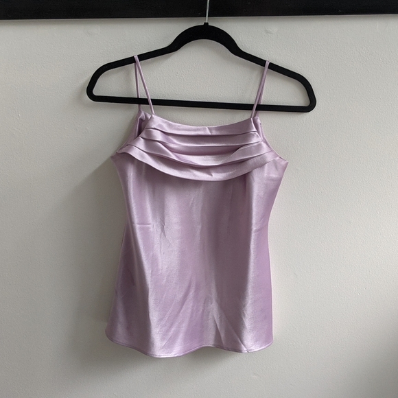 Vintage lilac satin cami blouse - Picture 3 of 4